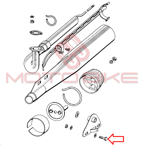 Sraf nosaca auspuha a3 apn m6x16 mm