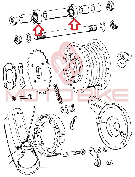 Lezaj 12x28x8  6001 skf