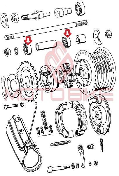 Lezaj 12x32x10 mm 6201 skf