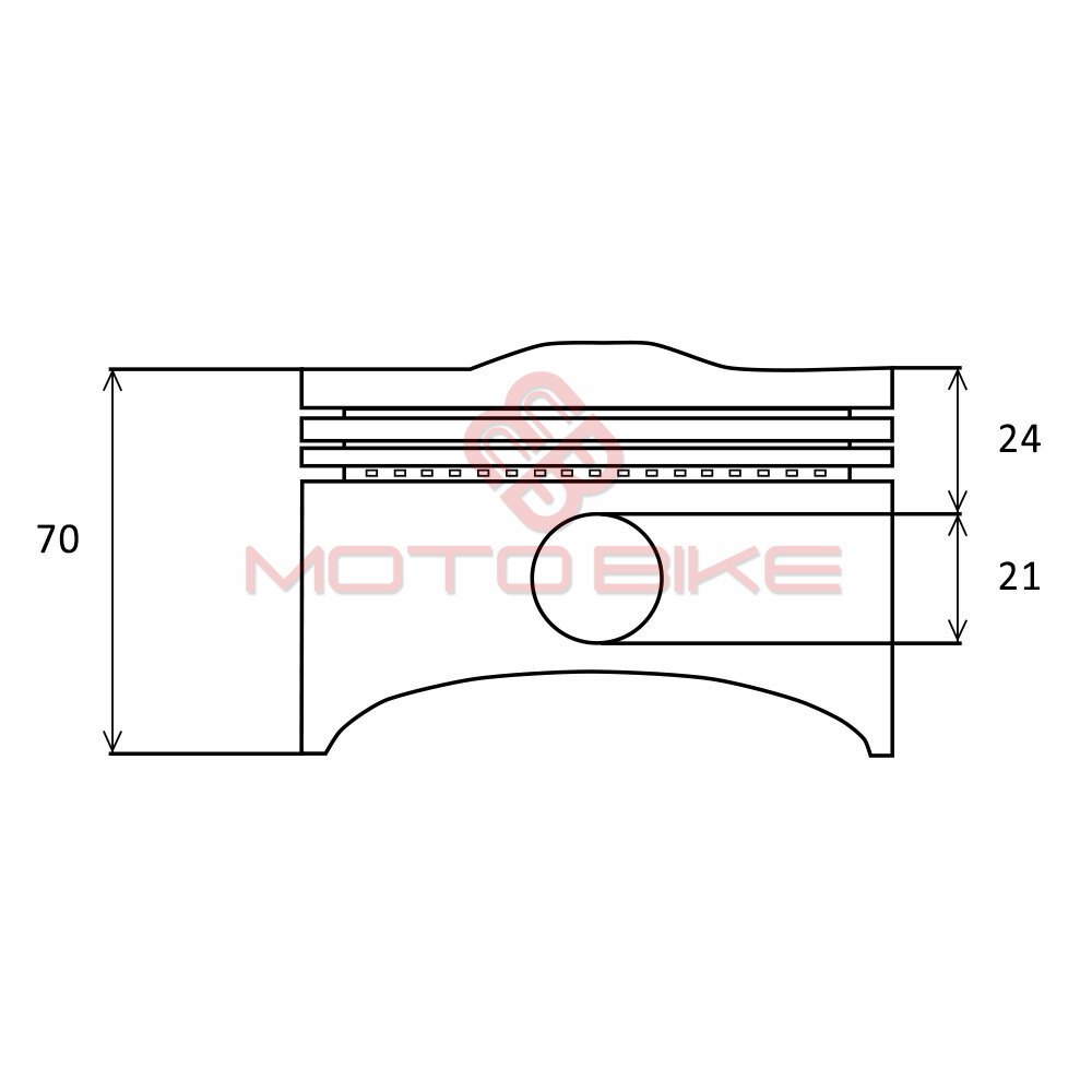 Klip kipor 178f fi 78 mm std