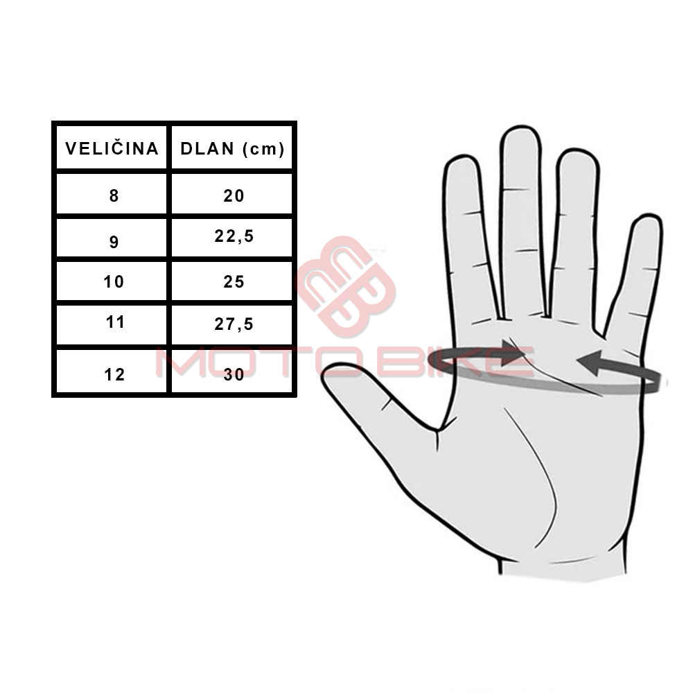 Rukavice aras duge crne 8 m modeka 