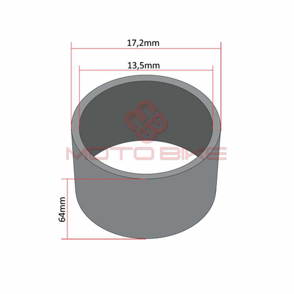 Caura odstojnik tocka tomos a3 a35 fi 13,5x17,2x64 mm zadnji liveni