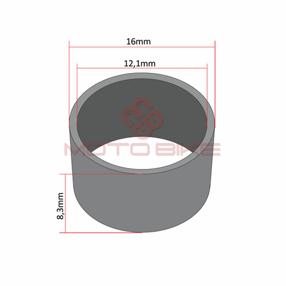 Caura odstojnik tocka tomos a3 a35 fi 12x16x8,3 mm prednji zbicani