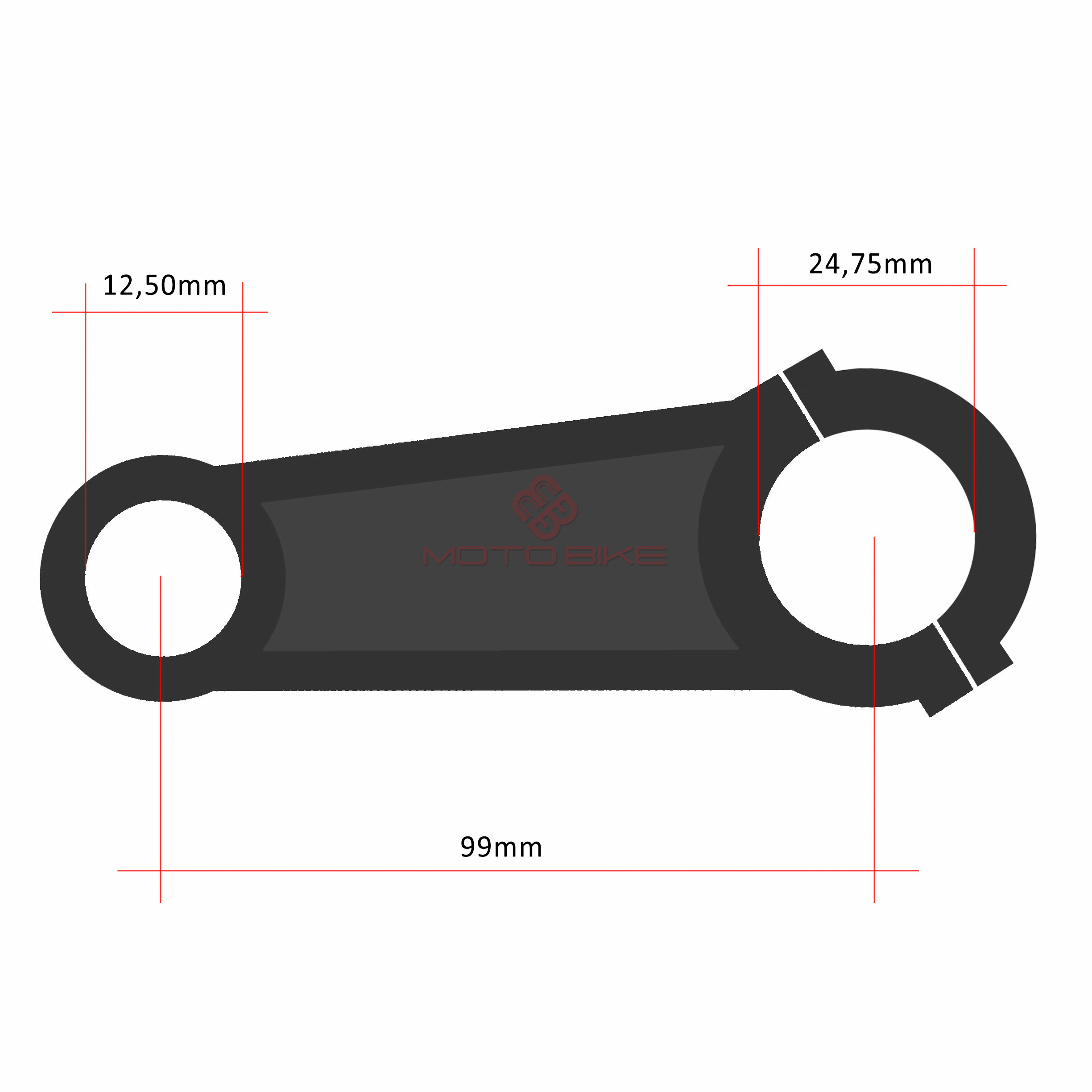 Klipnjaca b&s 5 ks ii spec fi 24,75 mm ravna