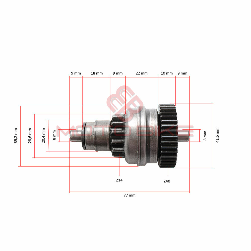 Bendiks piaggio vespa 125/150/180 (14/40) rms