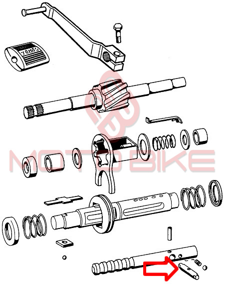 Birac brzina tomos apn u menjacu 7x34 mm