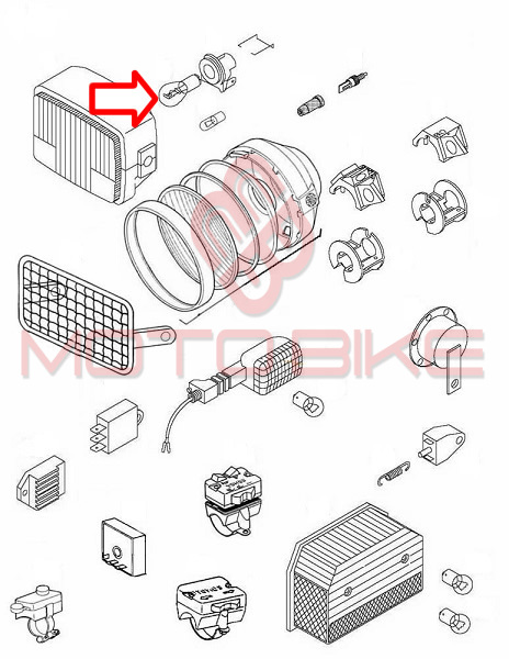 Sijalica 12v 25/25w siroko grlo novi tip tomos