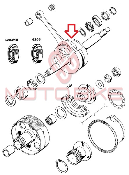 Radilica tomos a3 fi 10 mm cn