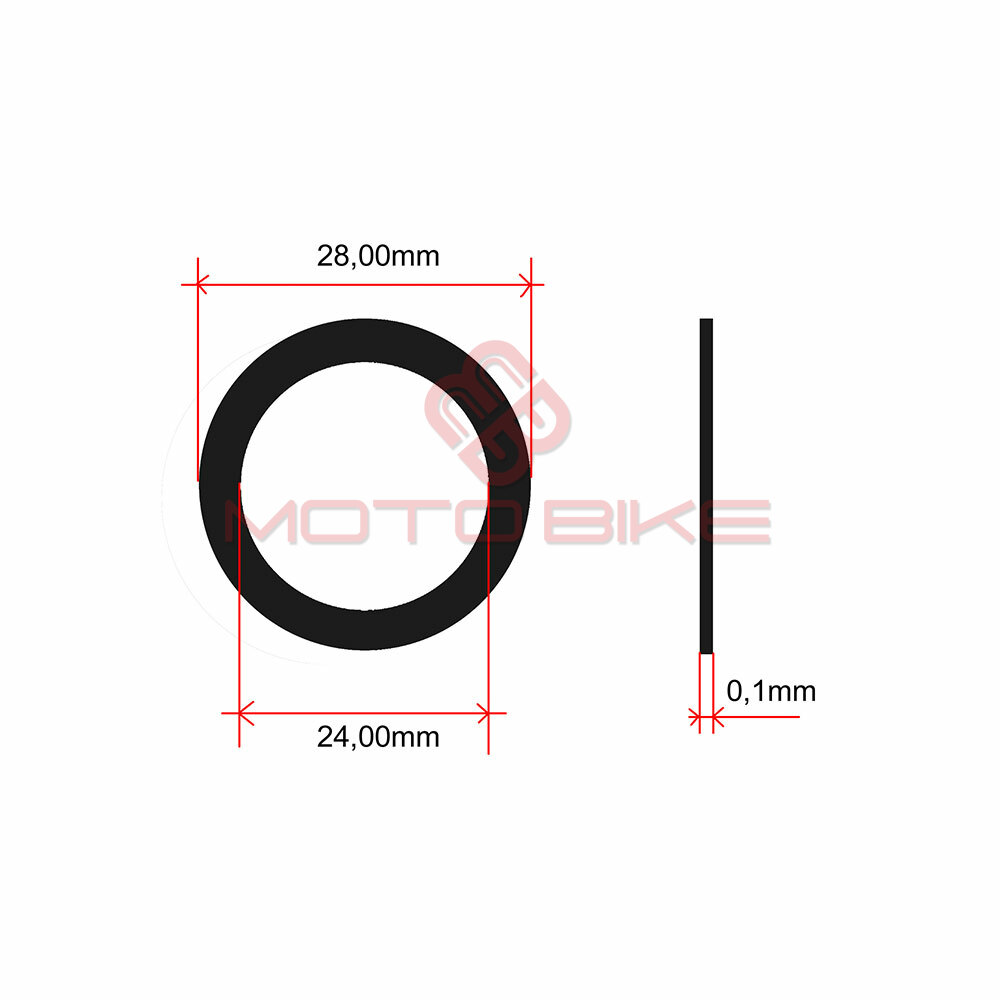 Podloska stelujuca tomos t4 osovine elise 0.1 6001 24x28mm or