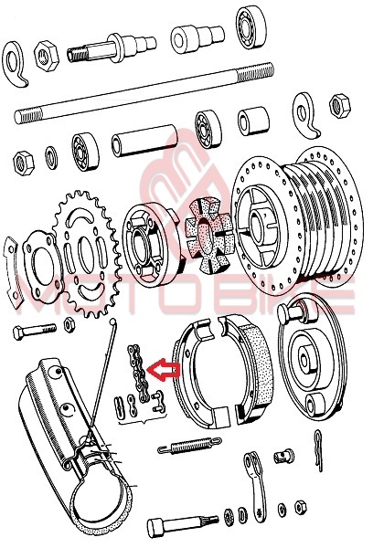 Lanac favorit 415 - 102 linka tomos