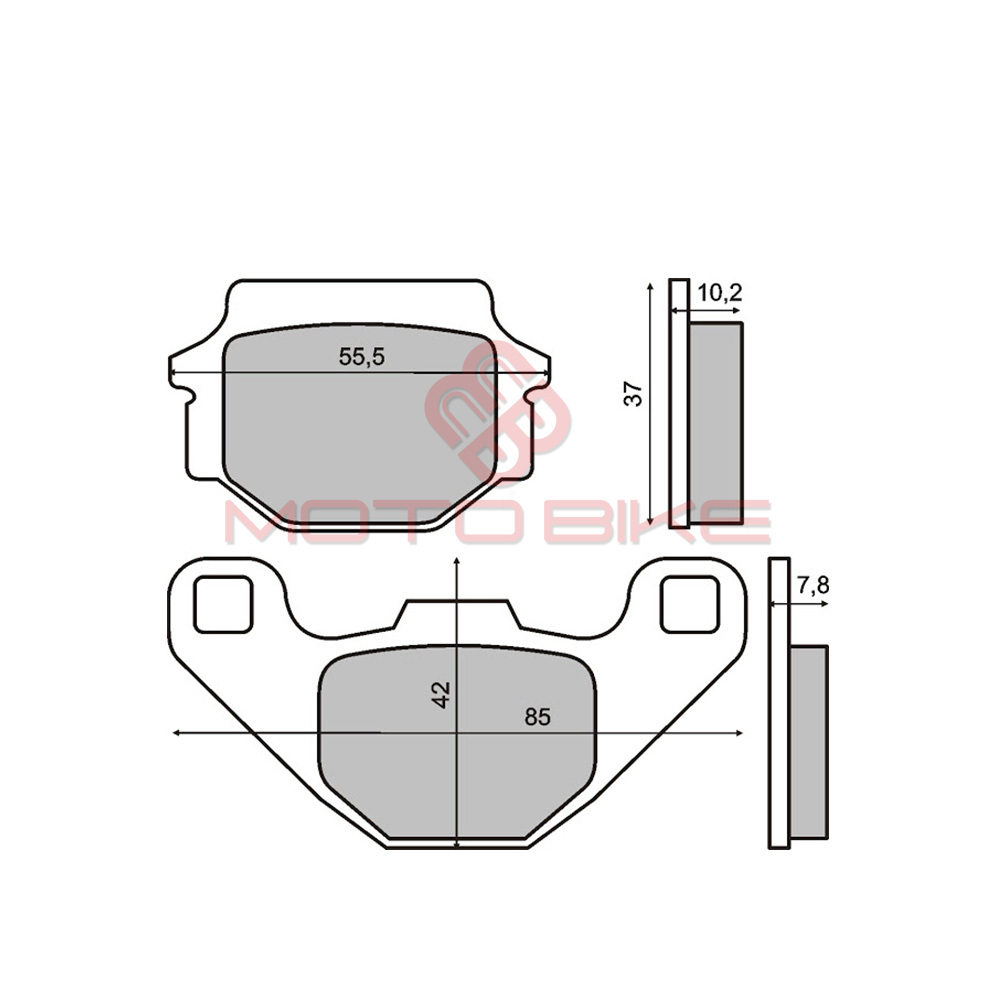 Disk plocice kawasaki gpz zadnje / keeway speed 125 150