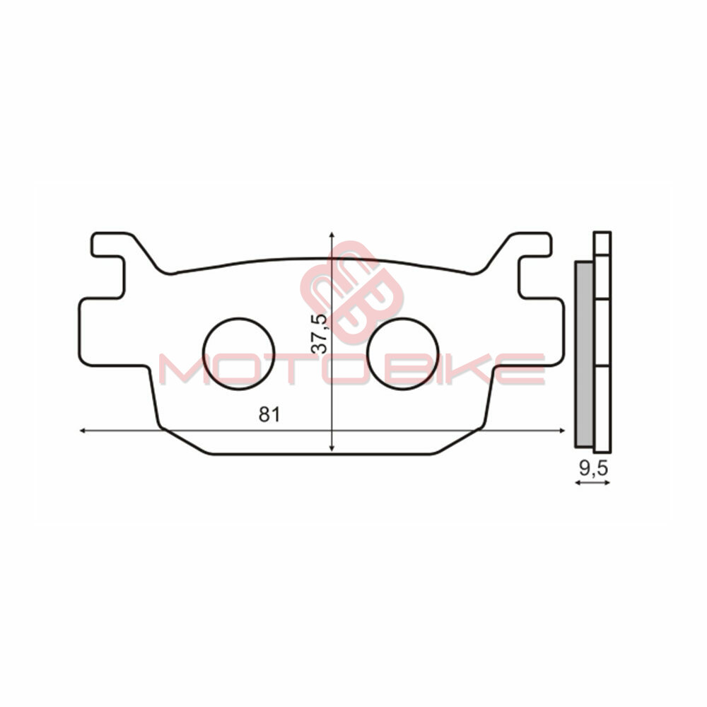 Disk plocice honda sh 300 zadnje  rms