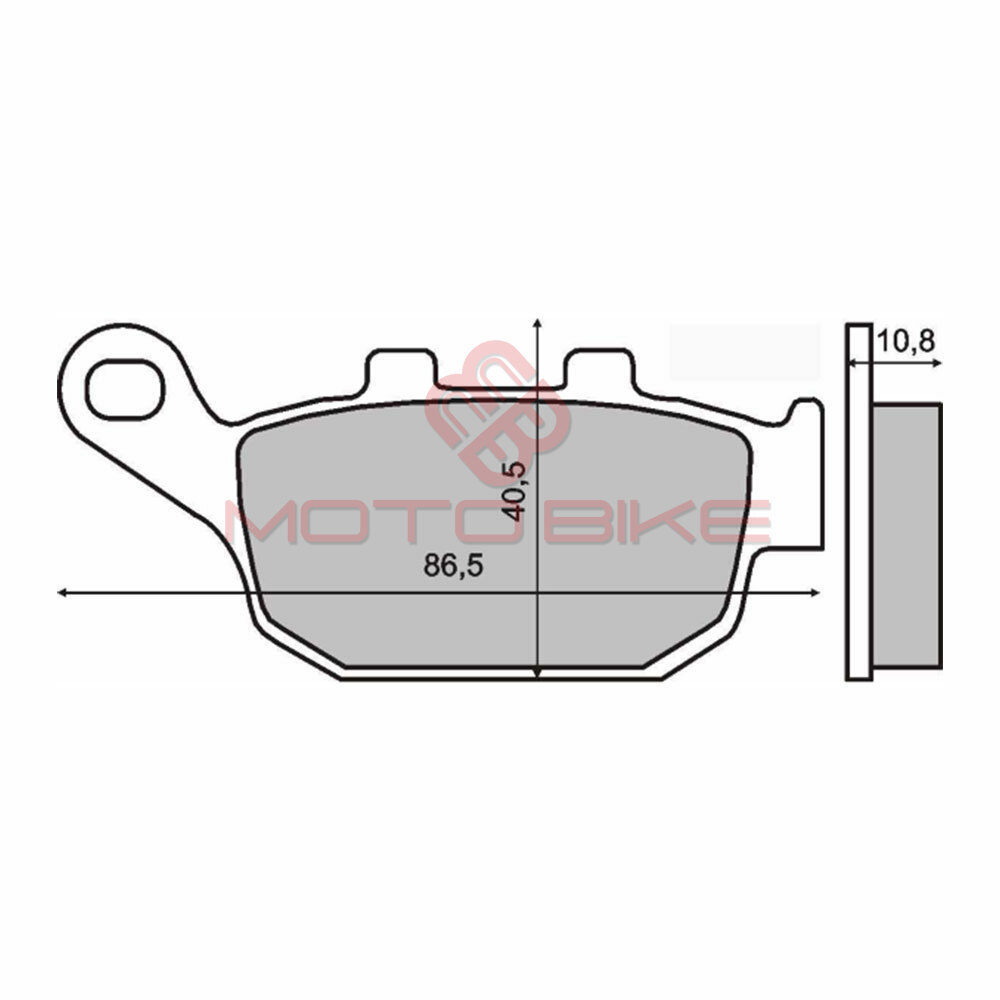 Disk plocice honda pantheon 125/150 zadnje rms