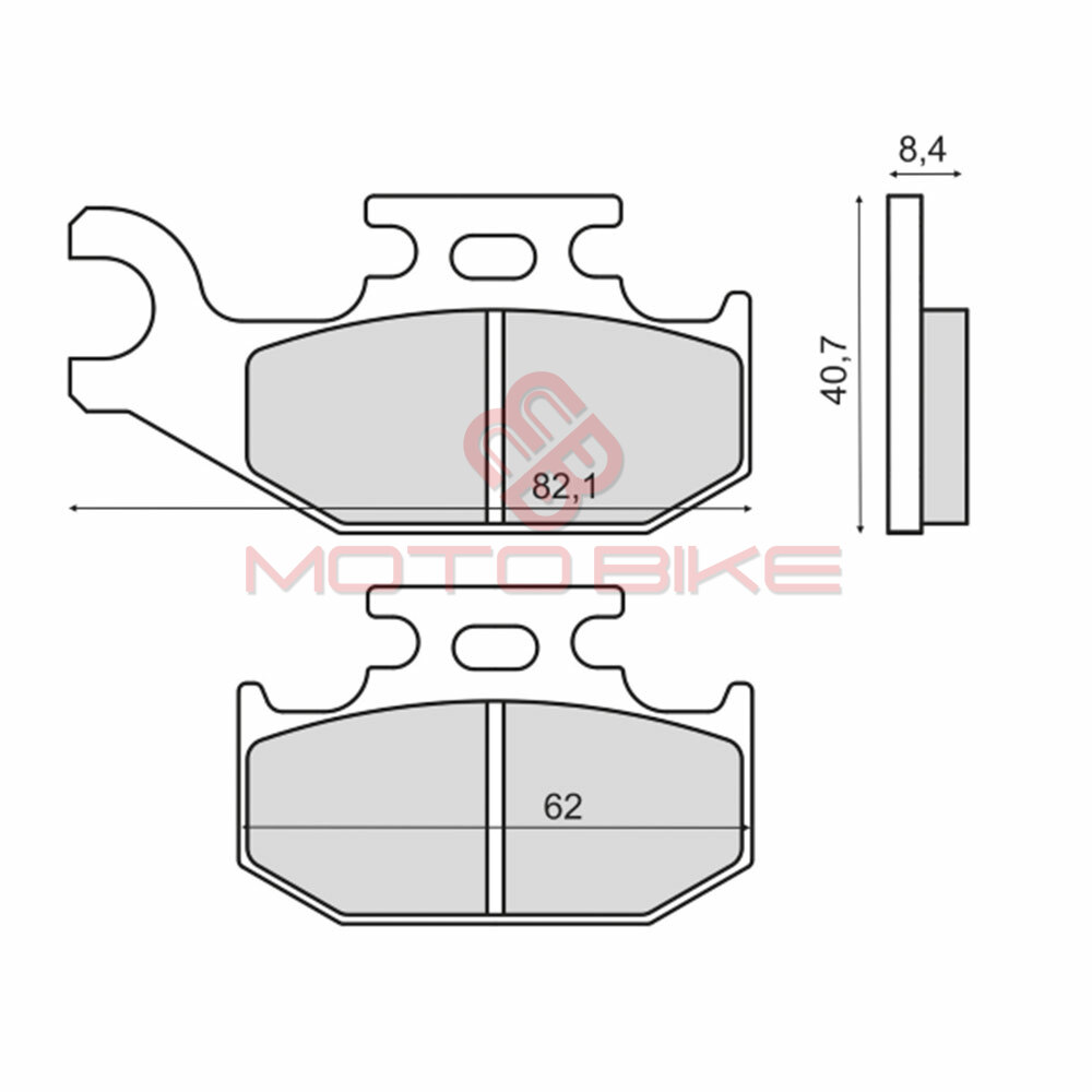 Disk plocice suzuki lt-a kingquad 450-750 2007-2012 rms