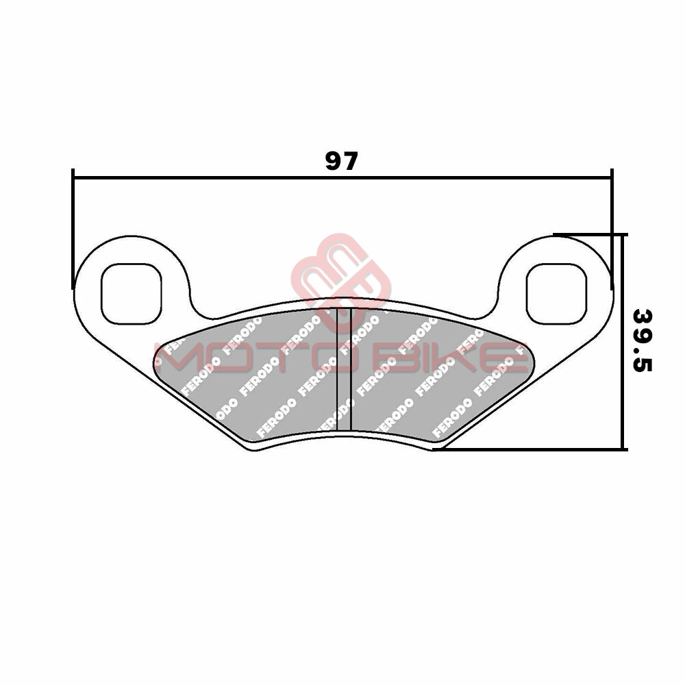 Disk plocice polaris sportsman ferodo fdb2055sg