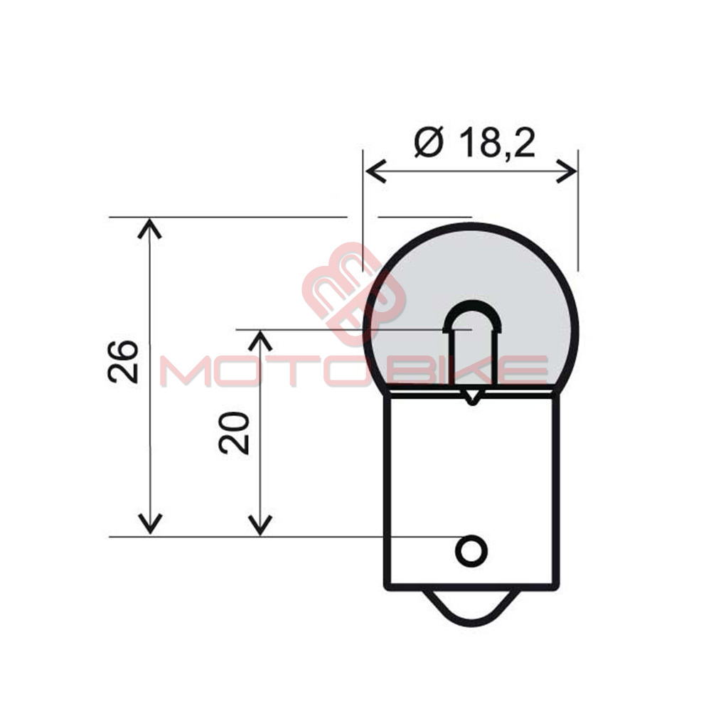 Sijalica 12v 10w zuta rms