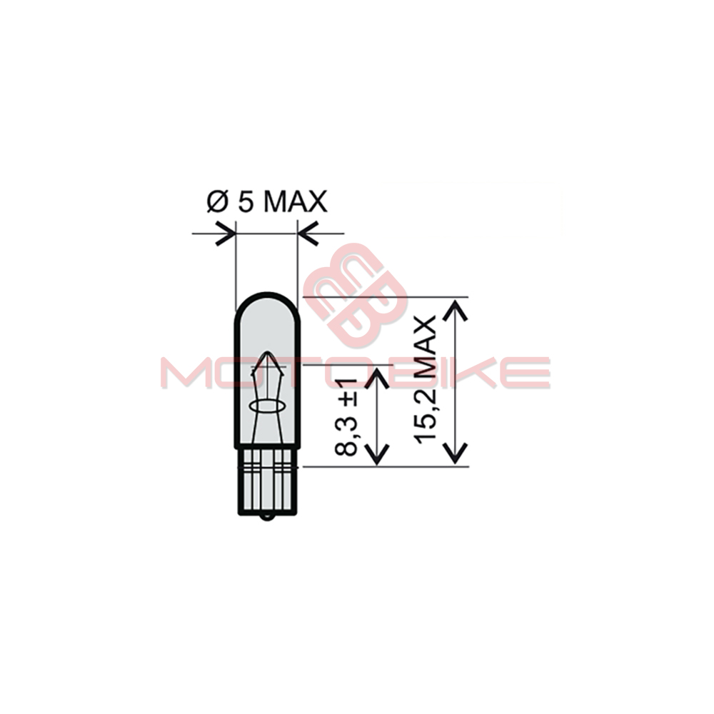 Sijalica 12v 1.2w ubodna rms