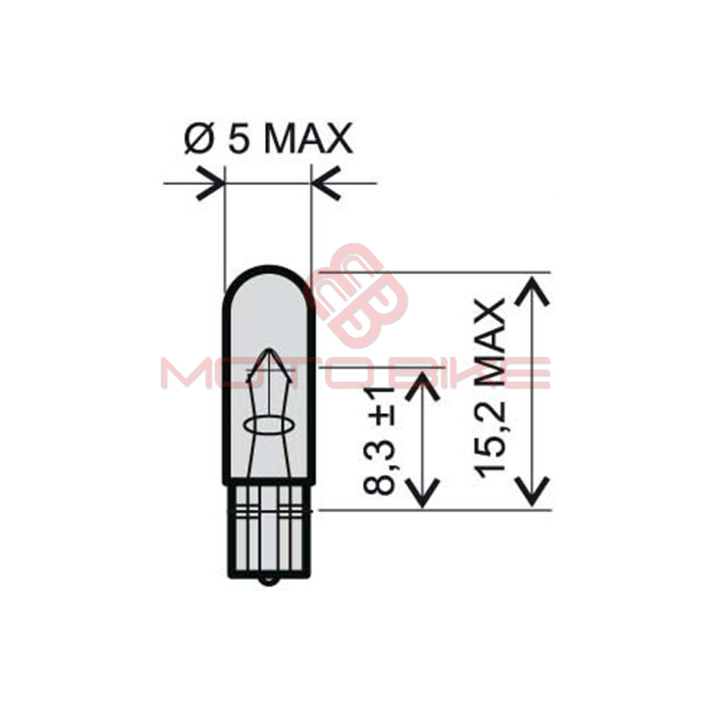 Sijalica 12v 1.2w ubodna rms