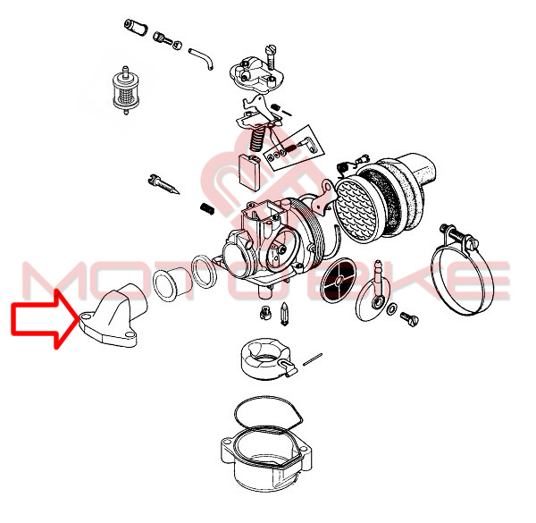 Grlo karburatora tomos apn6 dellorto