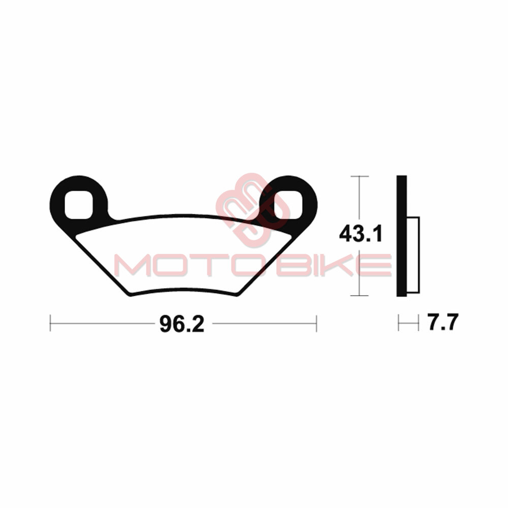 Disk plocice tecnium 383997 polaris sportsman 650 ( sinter )