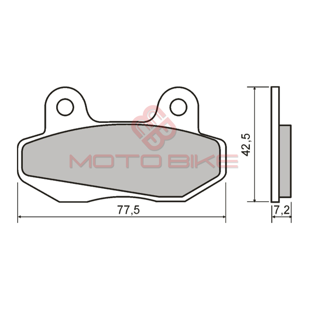 Disk plocice honda 110 par rms