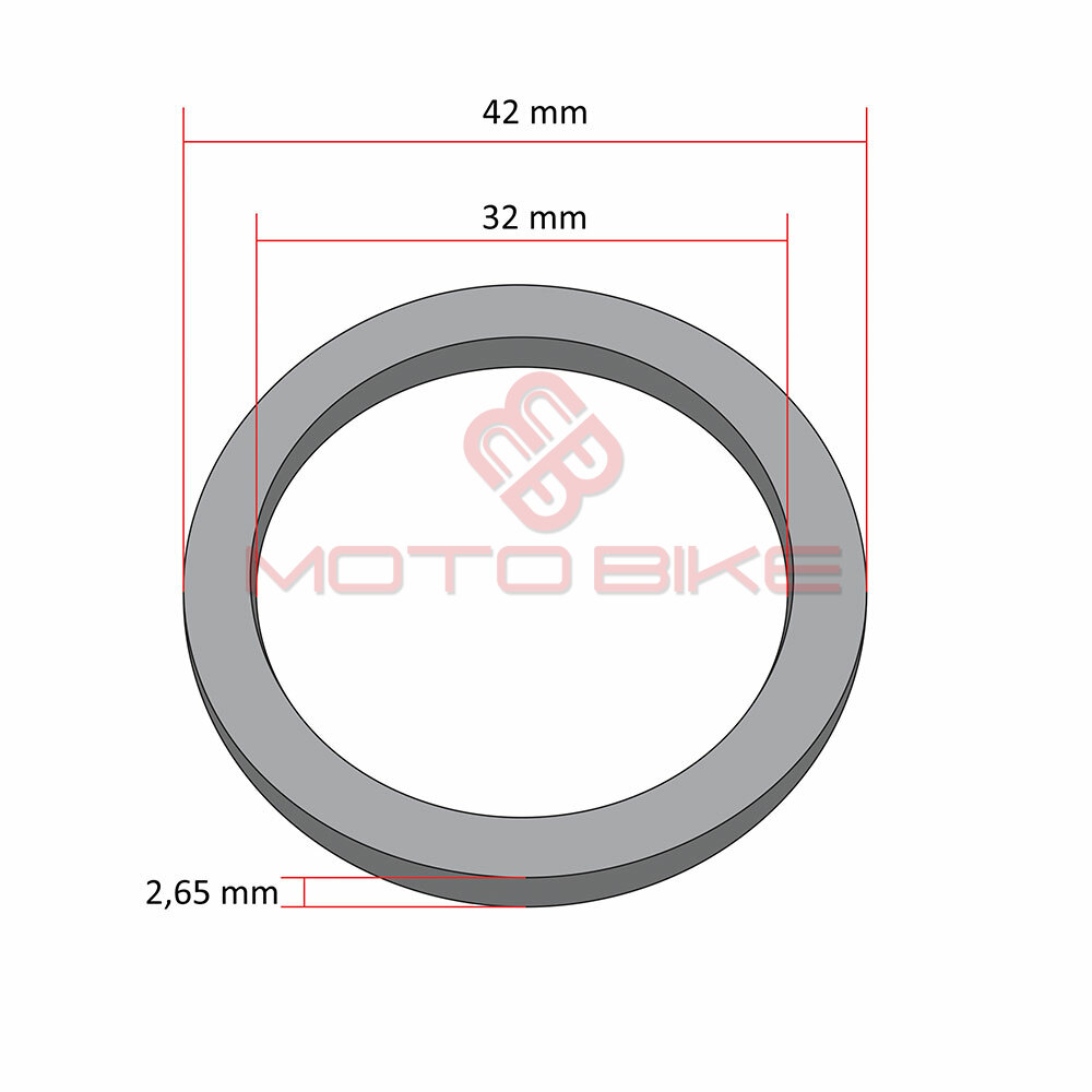 Dihtung auspuha prsten (32x42x2,65)  athena