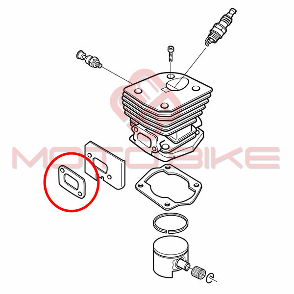 Dihtung auspuha h 340 345 350