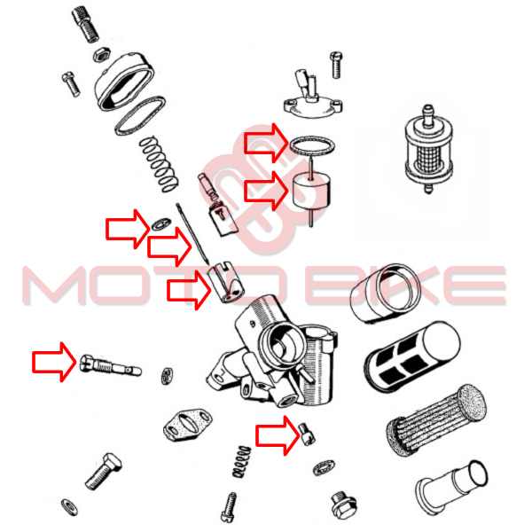 Set za reparaciju karburatora apn bing manji