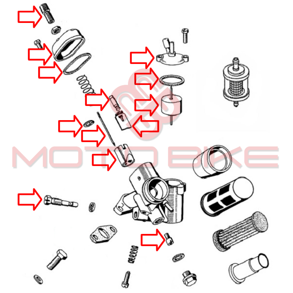 Set za reparaciju karburatora apn bing veci