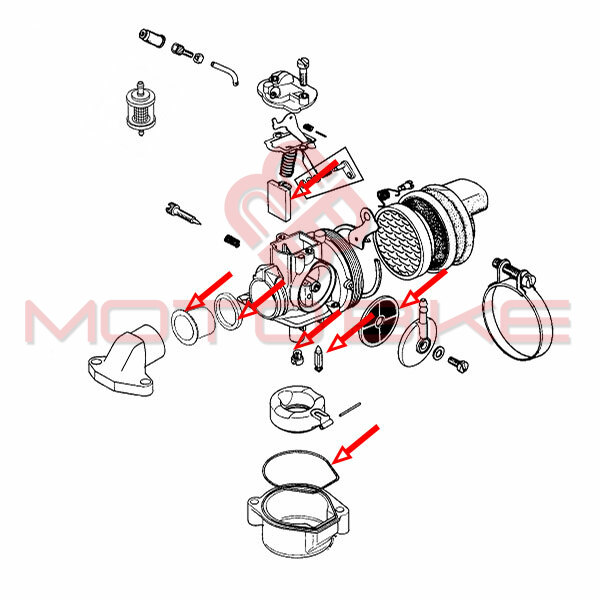 Set za reparaciju dellorto karb. sha 14-12 mali set