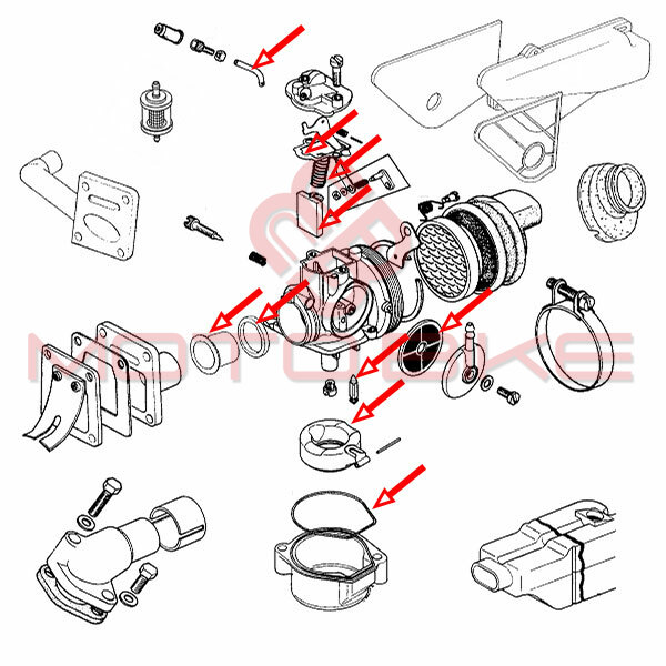 Set za reparaciju dellorto karb. sha 14-12 (veliki set)