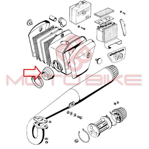 Guma karburatora tomos t15 e90