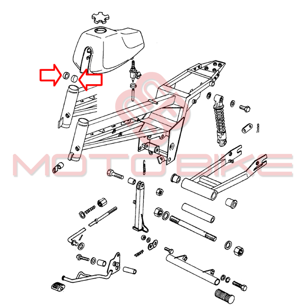 Gumica ispod rezervoara tomos atx50 bt50 ctx80