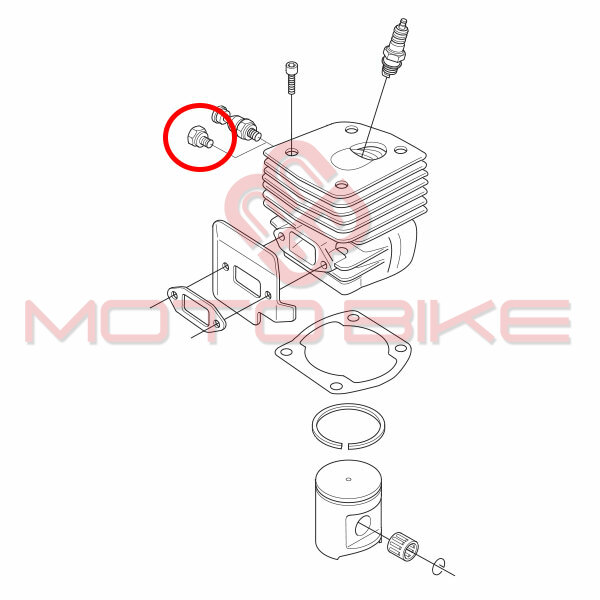 Cep dekompresora testere univerzalni m10x1mm