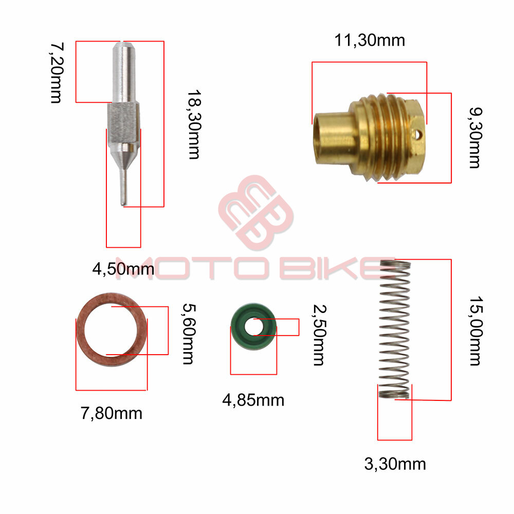 Igla plovka tec sa kucistem m9,5x1 mm ( iglica fi 4,5x18,3 mm ) kpl