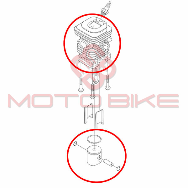 Cilindar sa klipom h 236 240 jonsered 2238 fi 39 mm thorp