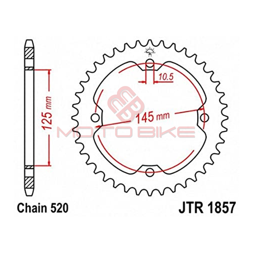 Lancanik zadnji jt  jtr1857-38 (520) 38 zuba