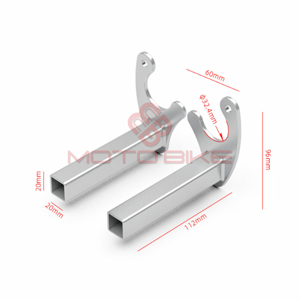 Adapter za zadnji stender v profil sivi mb-moto