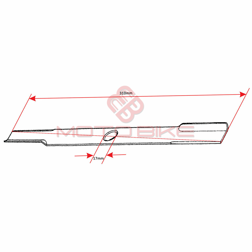 Noz kosacice l 310 mm fi 17 mm sever alko