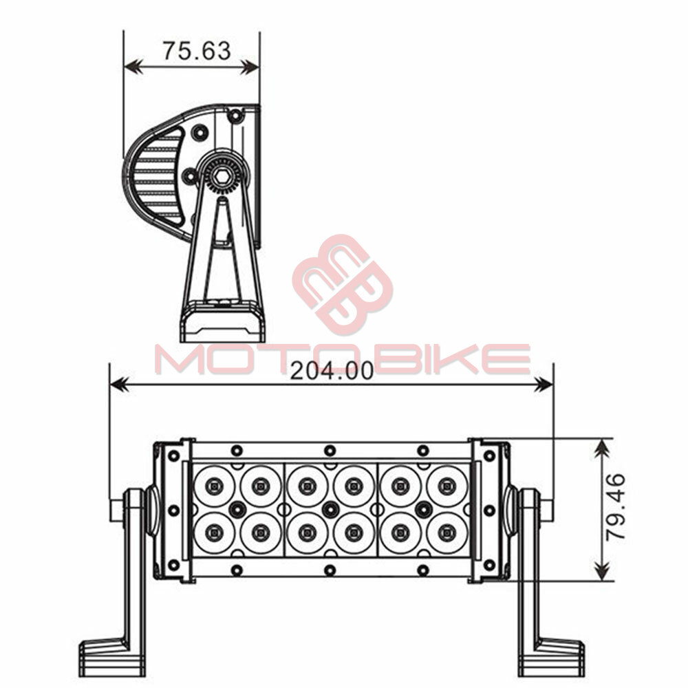 Svetlo za atv 12 led 36w 2160 lum