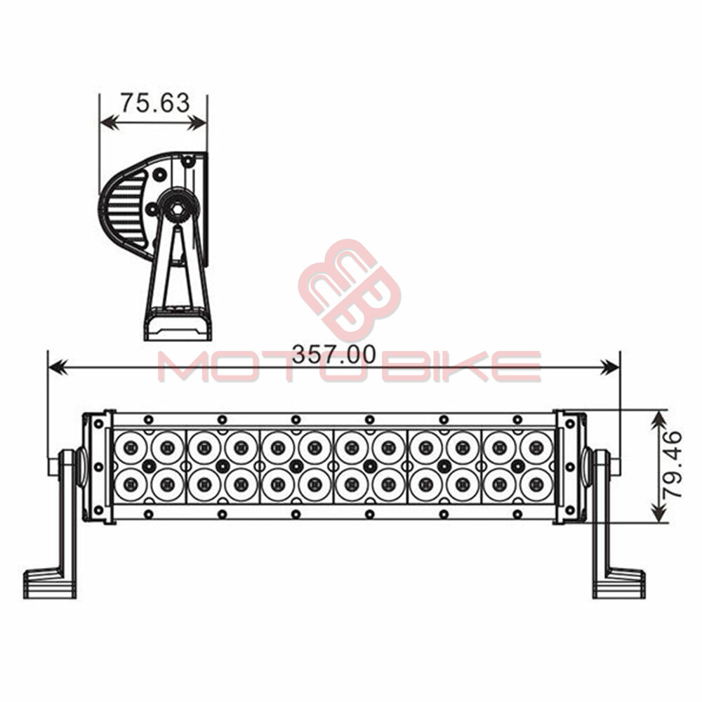 Svetlo za atv 24 led 72w 4320 lum