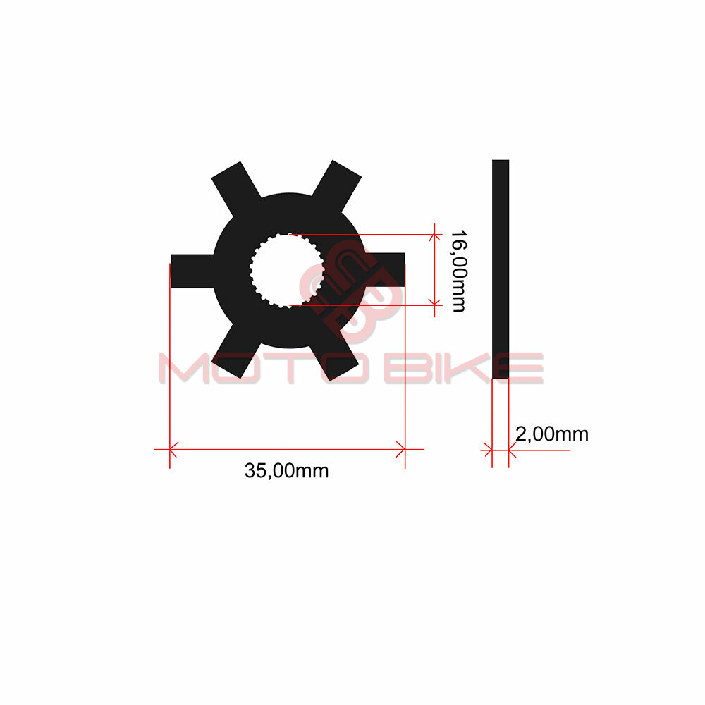 Podloska ventilatora varijatora zvezdasta kineski skuter cpi.keeway 50cc fi 16