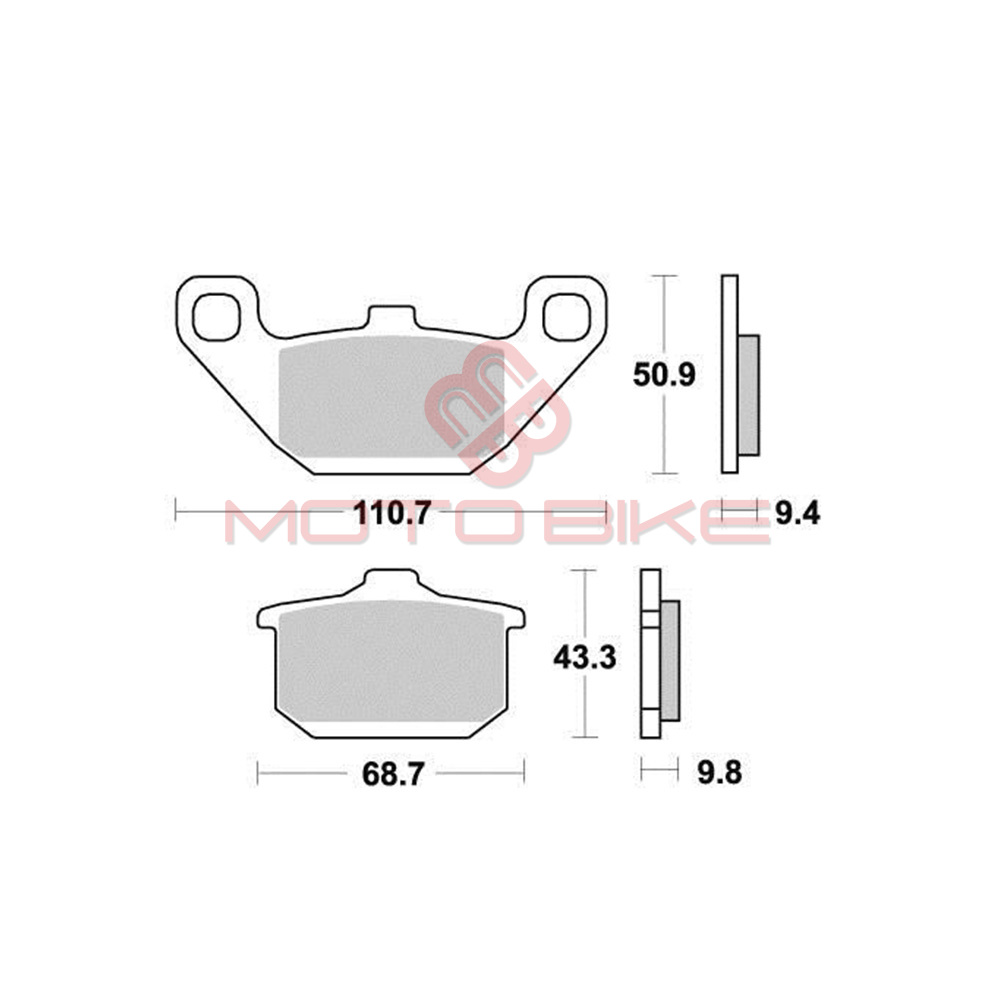 Disk plocice kyoto s1002 ( semi sinter )