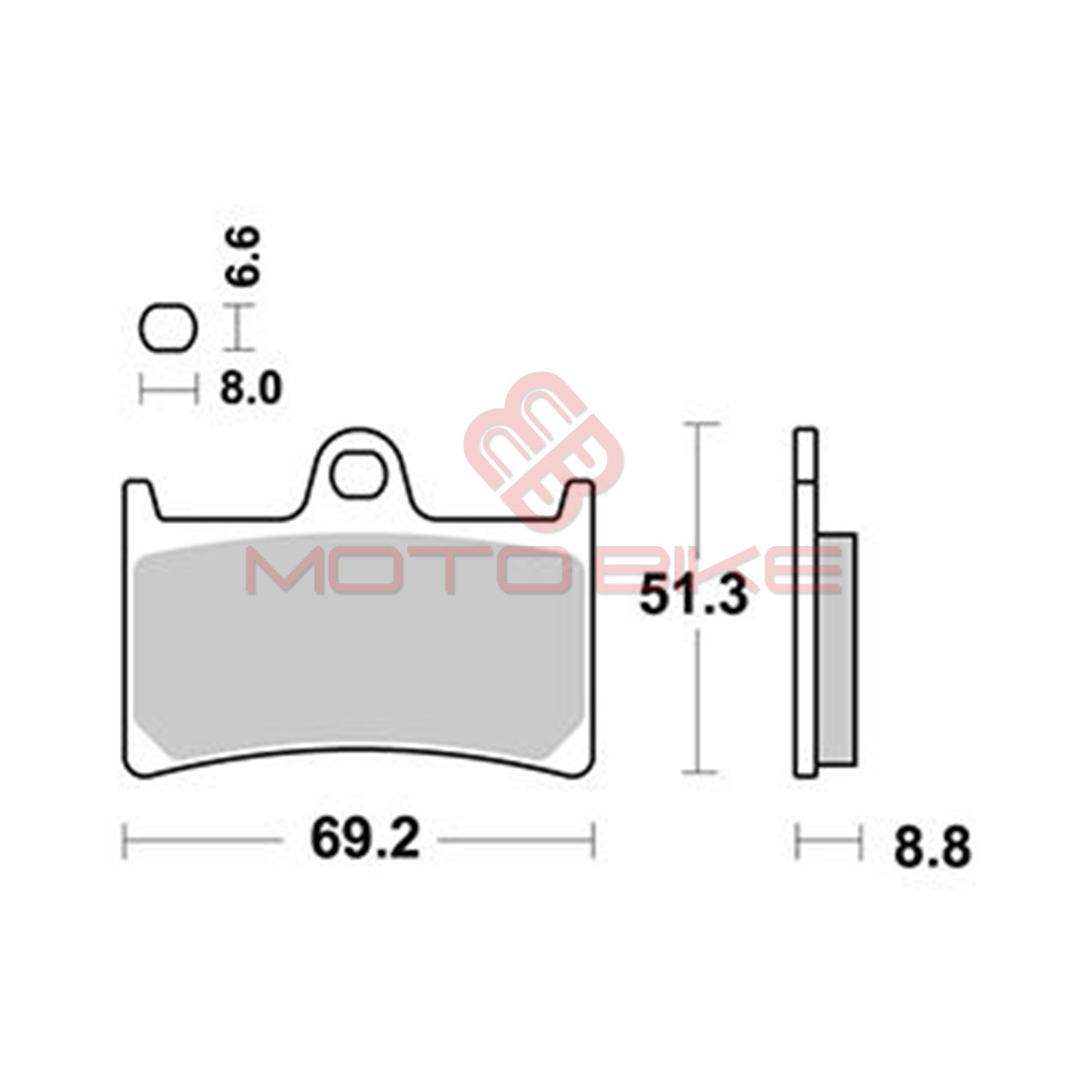 Disk plocice kyoto s1033 ( semi sinter )