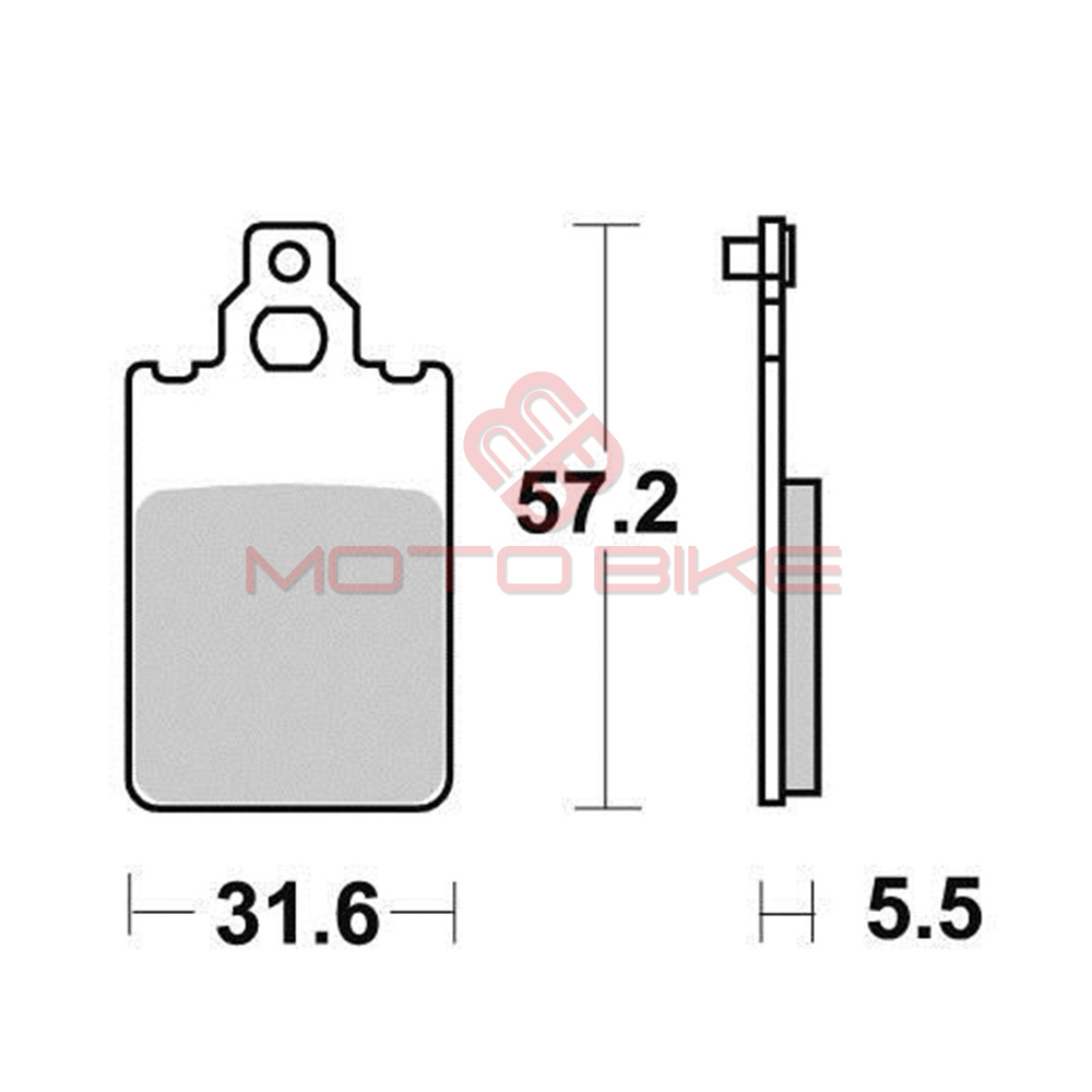 Disk plocice kyoto s1069 ( semi sinter )