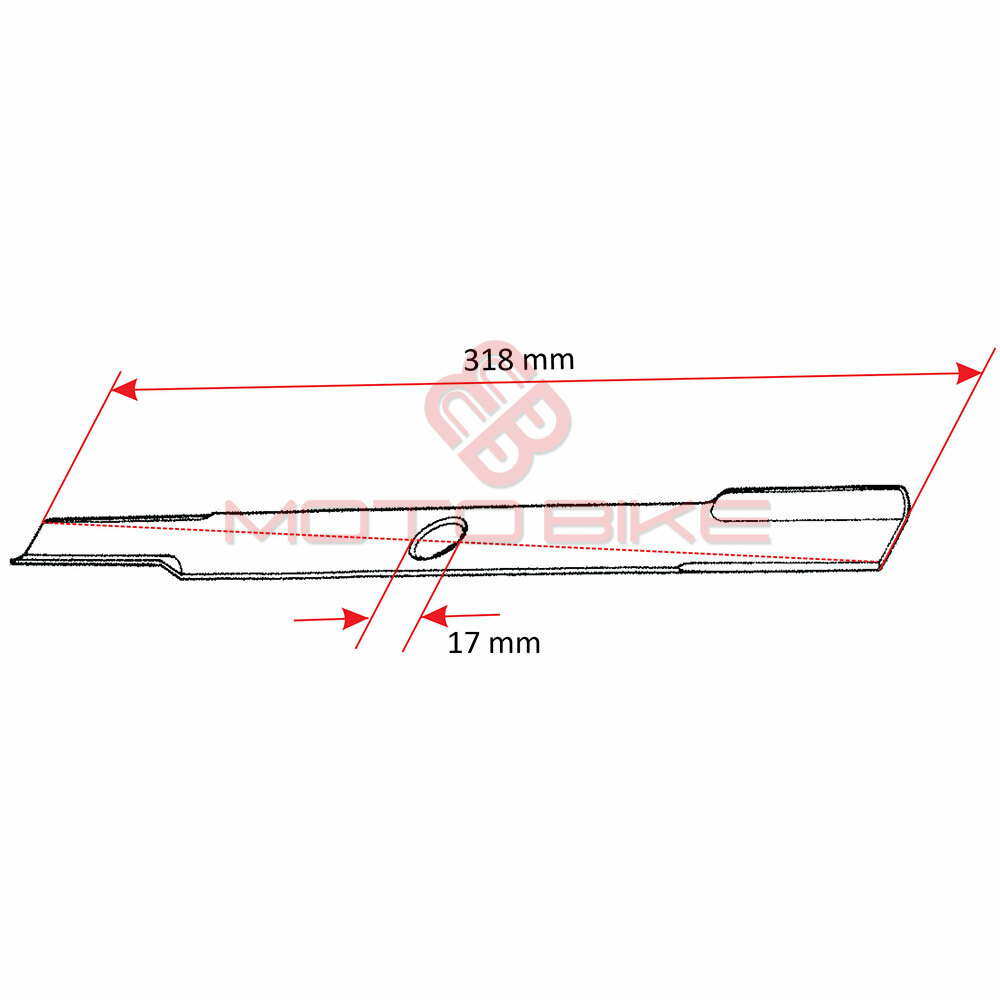 Noz kosacice l 318 mm fi 17 mm mtd 32-9e thorp