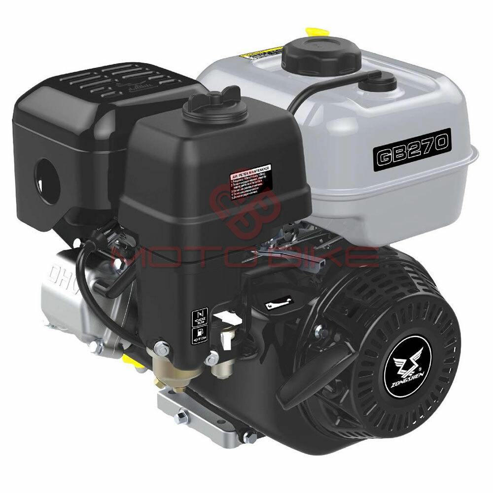 Motor zongshen gb270 272cc ( 5,8 kw / 8,0 ks )  horizontalna radilica 25mm / 62mm