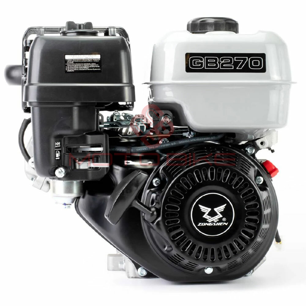 Motor zongshen gb270 272cc ( 5,8 kw / 8,0 ks )  horizontalna radilica 25mm / 62mm