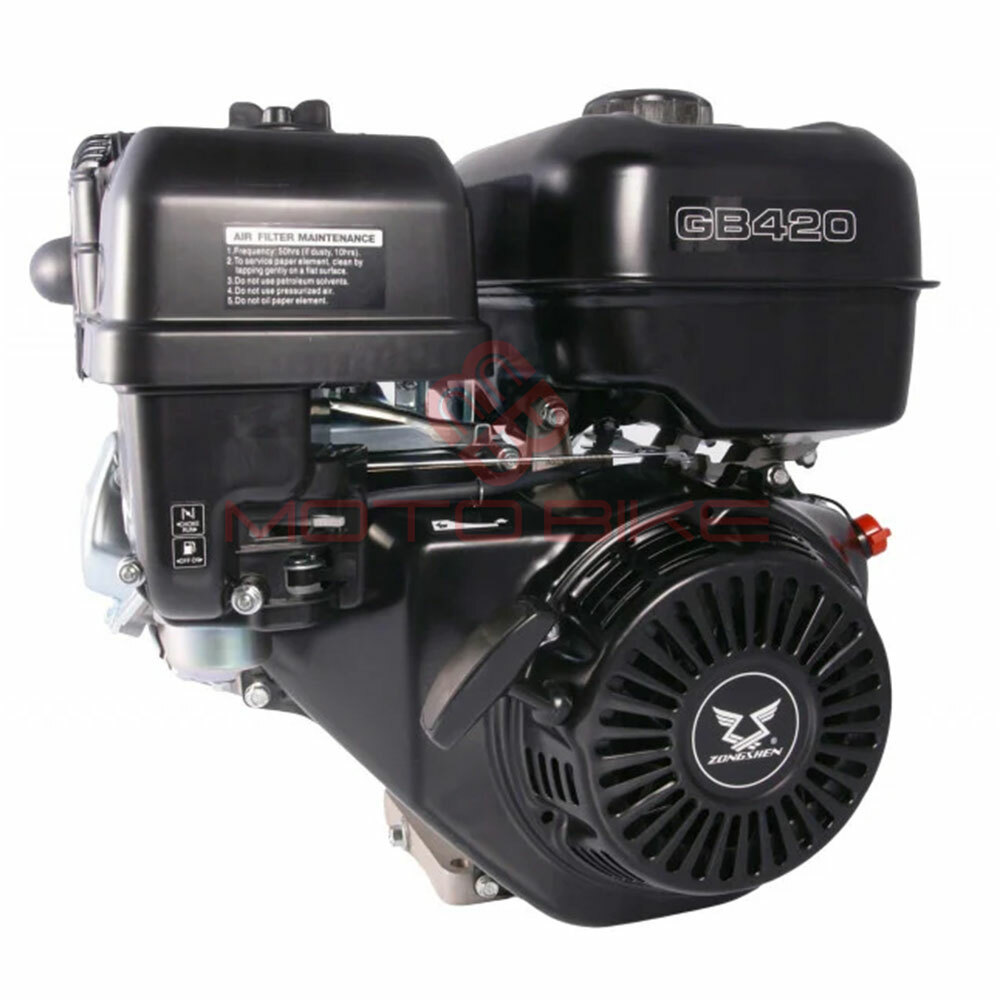 Motor zongshen gb420 420cc ( 9,0 kw / 12,5 ks )  horizontalna radilica 25mm / 102mm