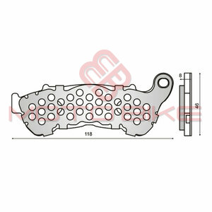 Disk plocice Honda SH 300 prednje  RMS